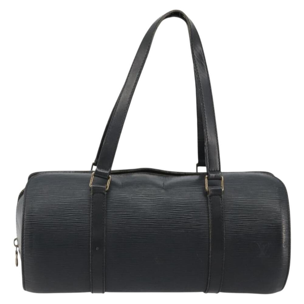Louis Vuitton Epi Soufflot Handbag Black